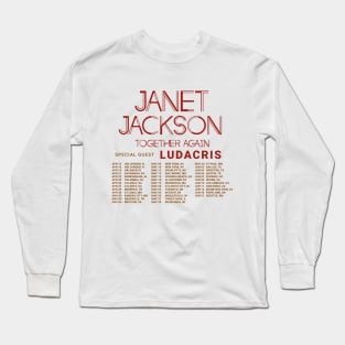 Janet Jackson Vintage Tour Concert Long Sleeve T-Shirt